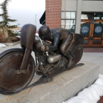 Statue of the Superfast Cyclist, Sturgis Motorcycle Museum & Hall of Fame