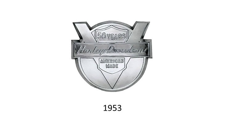 harley davidson new logo 1953