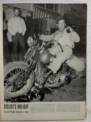 Hollister California Cycles Brigadoon 1947 July 21 Life Magazine