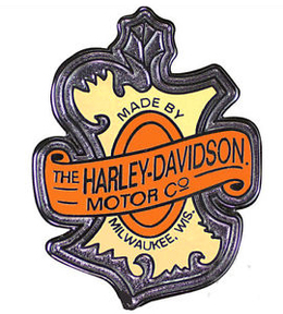 Harley-Davidson maple oak leaf first logo 1908-1913